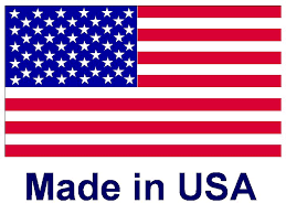American flag above the words 'Made in USA' indicating origin badge.