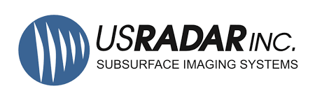 USRADAR INC. logo with a blue circle icon and the text 'USRADAR INC. Subsurface Imaging Systems'.