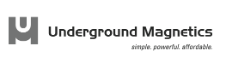 Underground Magnets logo with a gray stylized U emblem and the text 'Underground Magnets' plus the tagline 'simple. powerful. affordable.'